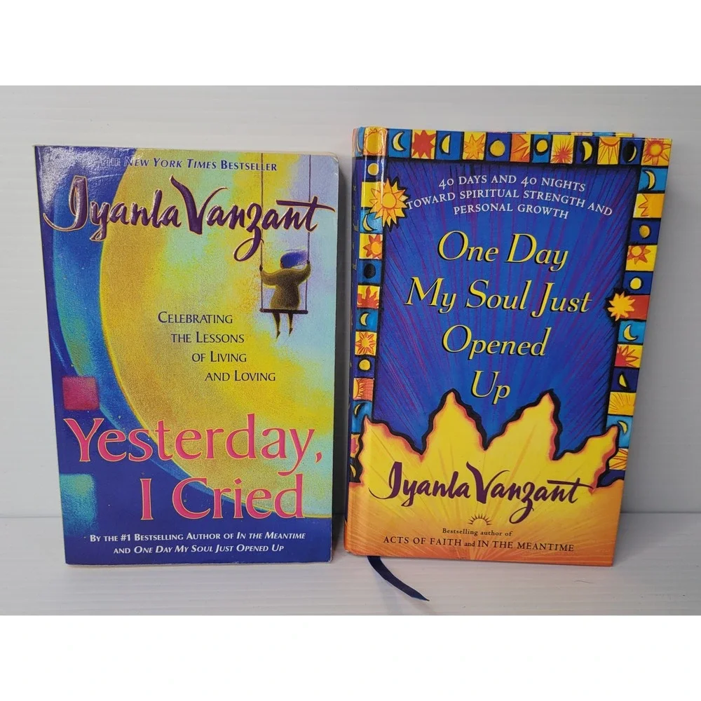 Iyanla Vanzant 2 Book Yesterday I Cried One Day My Soul Just Opened Up Self-Help